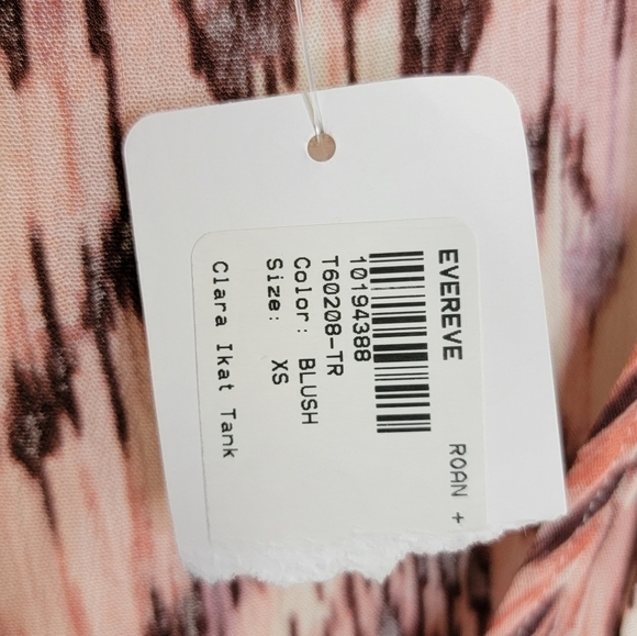 NWT Evereve Roan + Ryan | Clara Ika Tank Blouse in Blush Pink Size XS - Picture 3 of 6